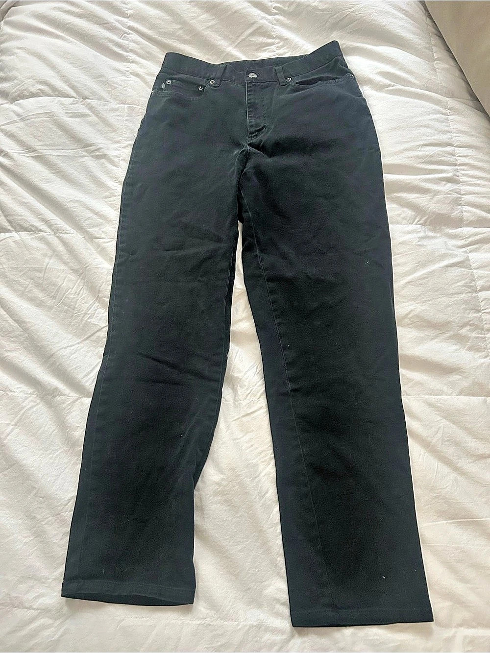 Vintage 90s Lauren Jeans Co. Ralph Lauren Black Straight Leg Jeans Size 10